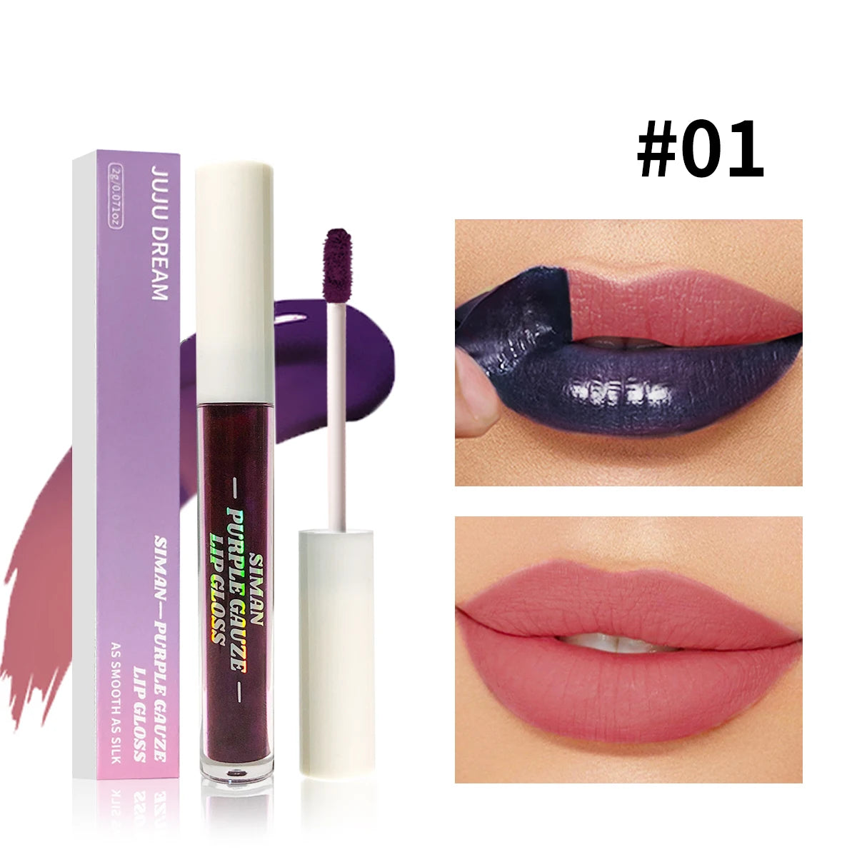 Peel Off Lip Stain Set, 3 Colors Long-Lasting Waterproof Pink Lip Tint, Transfer-Proof Non-Stick Cup Lip Makeup