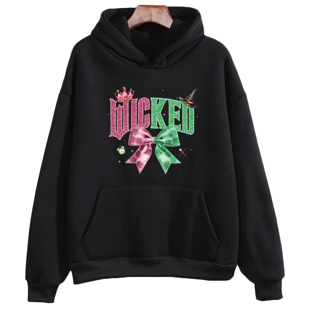 Wicked for Good Hoodies Wicked Musical Movie Fan Valentine Gift Hoody Fashion Women Men Aesthetic Autumn Winter Pullover Clothes