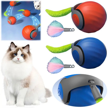 Smart Dog Cat Toy Ball Electronic Interactive Pet Toy Moving Ball Rechargeable Automatic Moving Bouncing for Puppy Gift Cat Products