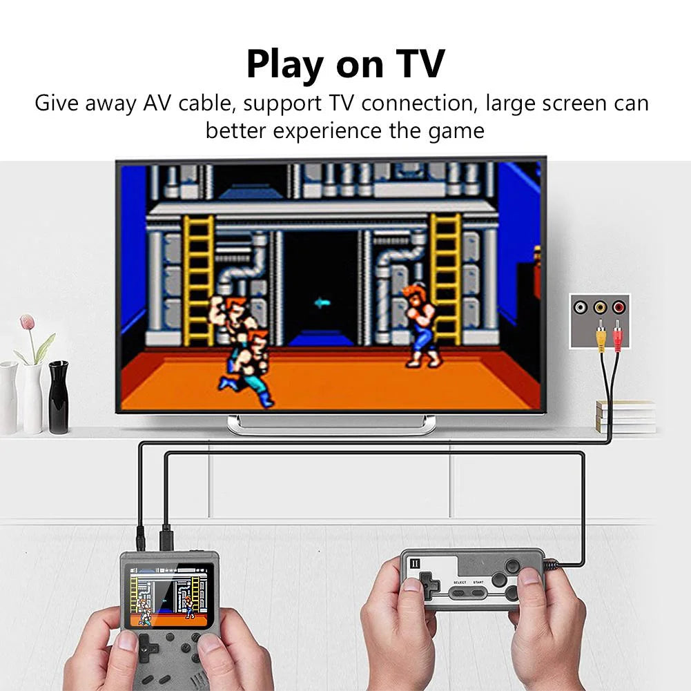 500 Games In One Portable Mini Electronic Video Game Player Kids Electronic Game Toy For Children Handheld Game Console Adjustab