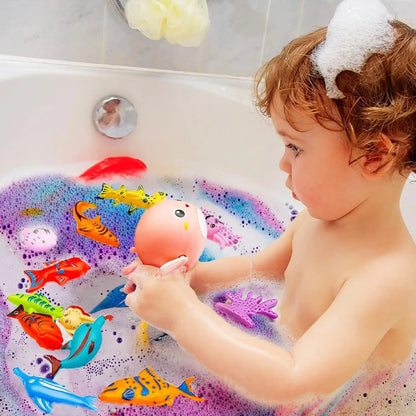 20 Pack Organic Kids Bath Bombs with Toys Inside, Safe Handmade Fizzy Balls for Boys & Girls Birthday Gifts