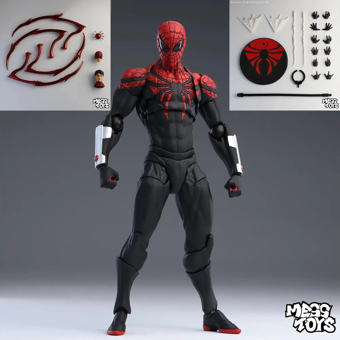 Pre New Mess Toys Superior Spider Man Doctor Octopus Peter Parker Messtoys Spiderman Neighbor Anime Action Figure Gifts Toys