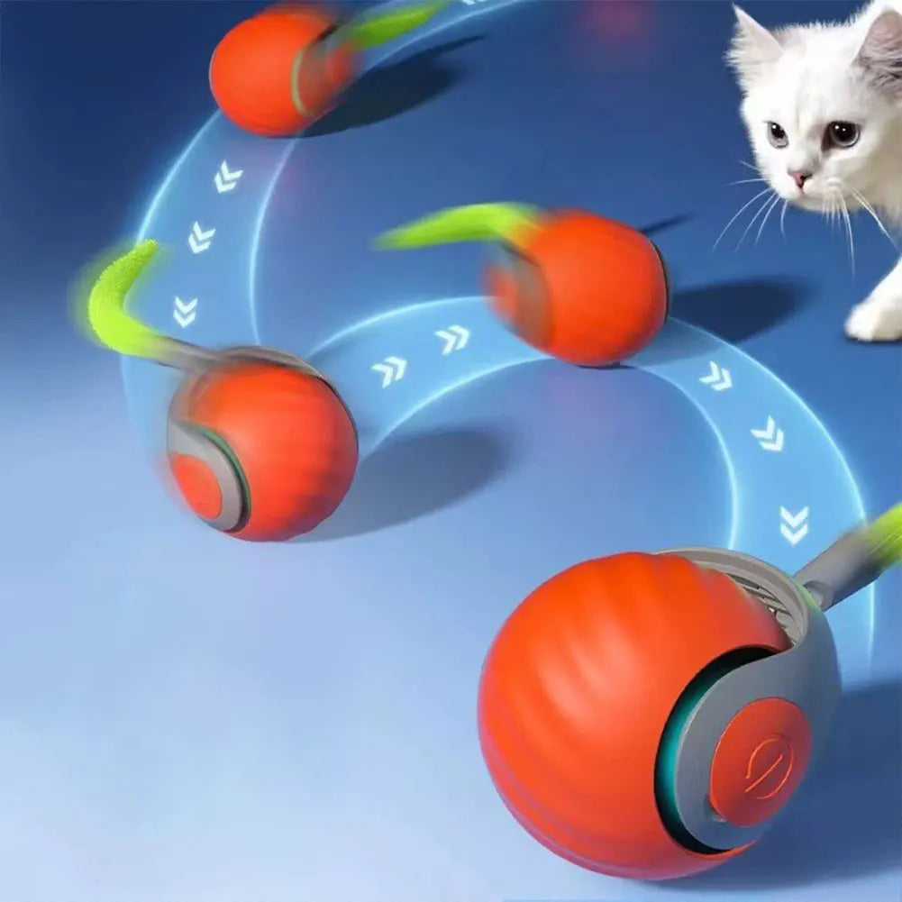 Smart Dog Cat Toy Ball Electronic Interactive Pet Toy Moving Ball Rechargeable Automatic Moving Bouncing for Puppy Gift Cat Products