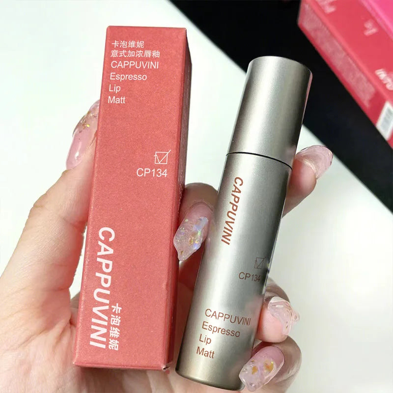 Single Velvet Matte Mist Lip Gloss - 12H Waterproof Non-stick Cup Smudge Proof Not Fade Liquid Lipstick Long-lasting Pigment