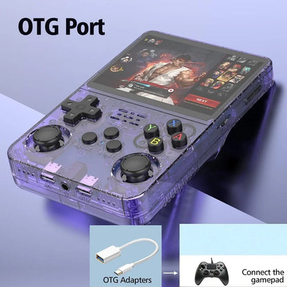 Retro Game Console Arkos System 3.5" IPS Screen Portable Pocket Player 64GB 15000+128G 20000+ Games best gaming lover gifts