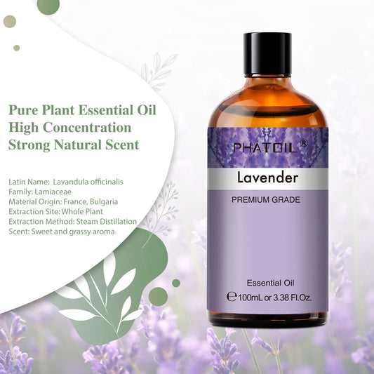 100ml Pure Natural Essential Oils For Diffuser Candle Making Lavender Jasmine Vanilla Eucalyptus Aroma Essential Oil