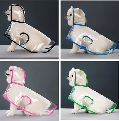 Pet Raincoat Transparent Dog Raincoat Waterproof and Windproof Pet Clothing Large Dog Pet Dog Dog Costume