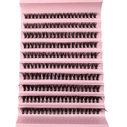 120PCS 5D Fluffy Cluster Lashes 30D-100D Natural Thick Eyelash Clusters Individual Lashes DIY Eyelashes Extension Makeup
