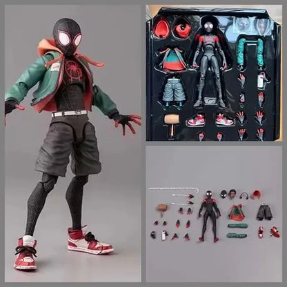 Spider-Man Event Model Spider-Man Miles · SV · SHF· Morales Penny Parker Anime Character Statue Toy