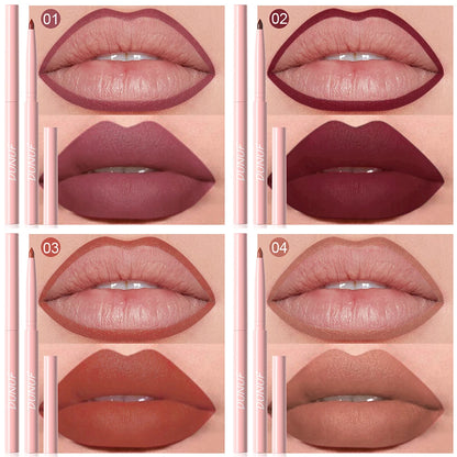 Waterproof Lip Liner Pencil 6 Colors Set: Lip Contour Waterproof Non-transfer Highly Pigmented Smooth Nude-pink Daily &  Party Makeup