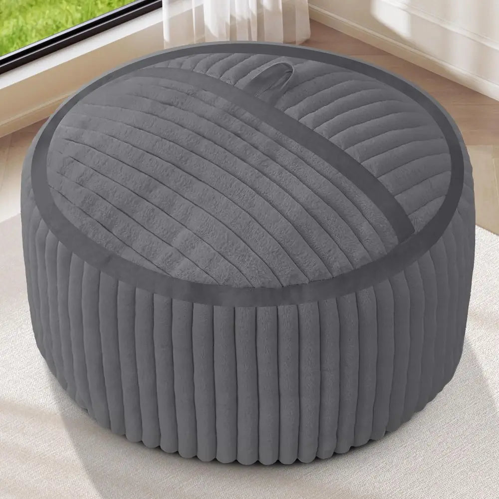 Bean Bag Chair 3FT Big Bean Bag Chairs for Adults with Memory Foam Filled,3Beanbag Chair with Soft Faux Fur Cover,Comfy Bean Bag