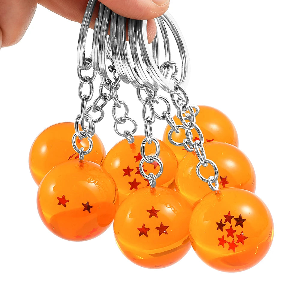 Japanese Anime Dragon Ball Keychain Figurine Toy Key Ring Pendant Car Keychain Gift Accessory