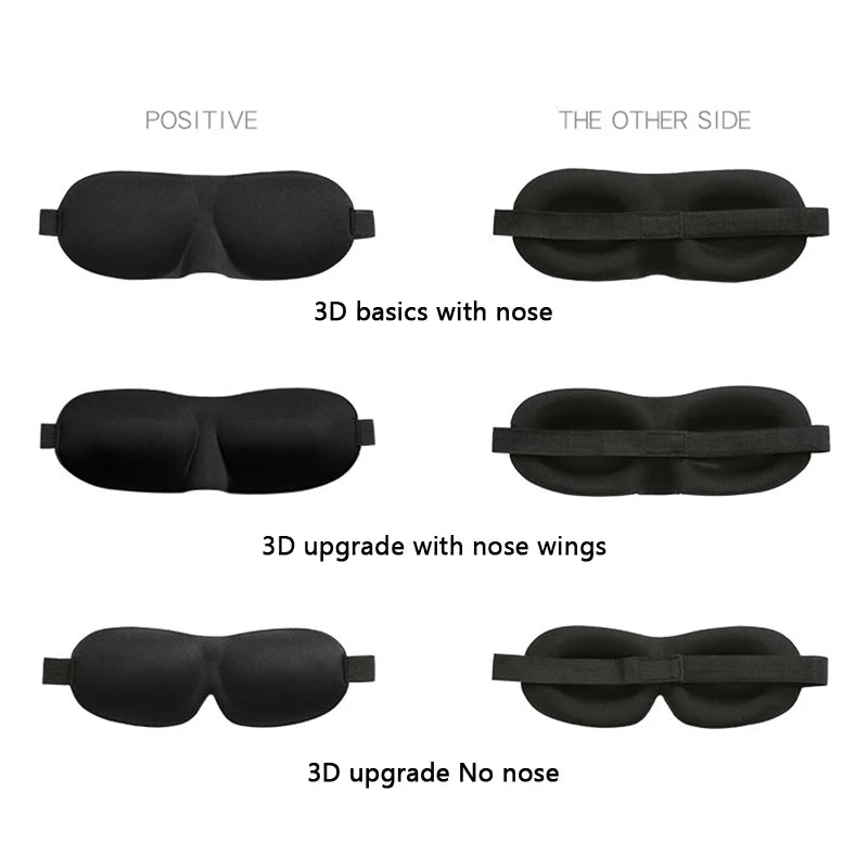 Sleep Mask Blockout Eye Mask for Side Sleeper Women Men Portable Blindfold Travel Sleeping Aid Eye Cover Slaapmasker