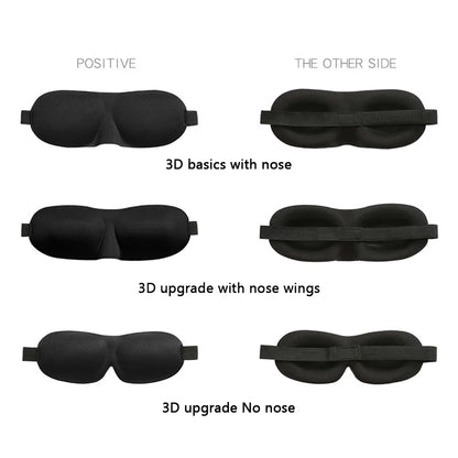 Sleep Mask Blockout Eye Mask for Side Sleeper Women Men Portable Blindfold Travel Sleeping Aid Eye Cover Slaapmasker
