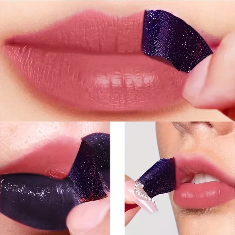 Peel Off Lip Stain Set, 3 Colors Long-Lasting Waterproof Pink Lip Tint, Transfer-Proof Non-Stick Cup Lip Makeup