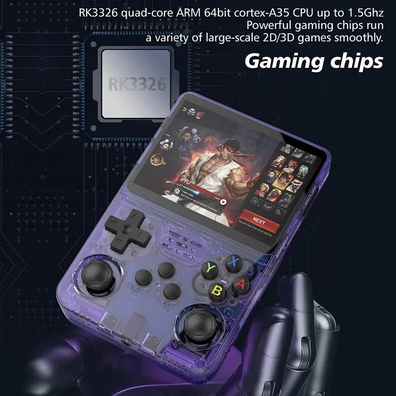 Retro Game Console Arkos System 3.5" IPS Screen Portable Pocket Player 64GB 15000+128G 20000+ Games best gaming lover gifts